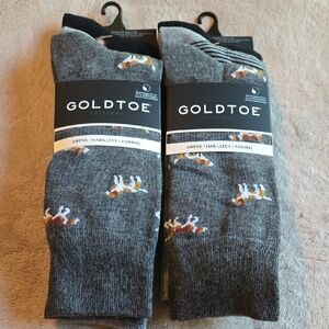 Gold Toe Men's Crew Dress Socks with Pattern